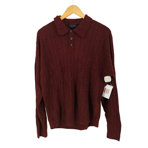 ドッカーズ DOCKERS ケーブル ニットポロ メンズ import:XL