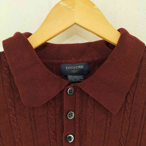 ドッカーズ DOCKERS ケーブル ニットポロ メンズ import:XL
