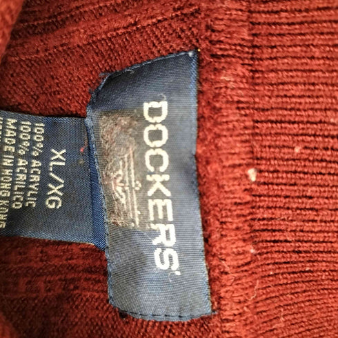 ドッカーズ DOCKERS ケーブル ニットポロ メンズ import:XL