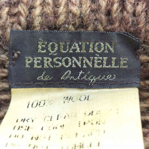 EQUATION PERSONNELLE ウール レギュラーカラー カーディガン メンズ JPN:1