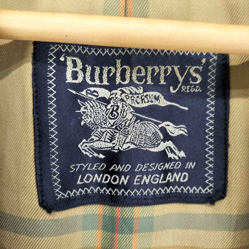 バーバリーズ BURBERRYS 70S~ 裏地チェック柄ステンカラーコート メンズ