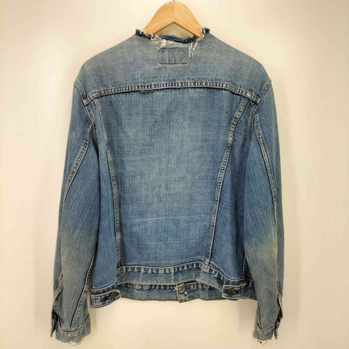 リーバイス Levis 70-80S 3rd型 ボタン裏529刻印 リメイク ノーカラー デニム ジャケット メンズ