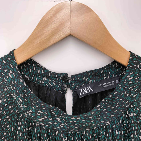ザラ ZARA 総柄 レース ワンピース レディース import:L
