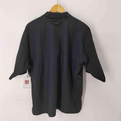 ムジラボ MUJI labo UVカット乾きやすい 鹿の子 ハーフジップポロシャツ メンズ JPN:L