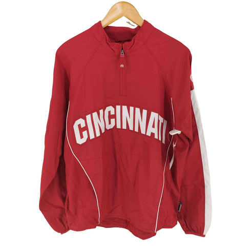 マジェスティック MAJESTIC COOPERSTOWN CINCINNATI ハーフジップ ジャケット メンズ import:S