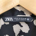 ザラ ZARA 金ボタン 総柄 ワンピース レディース import:M