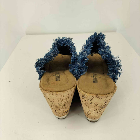 ミネトンカ Minnetonka YORK フリンジ デニムサンダル レディース 5