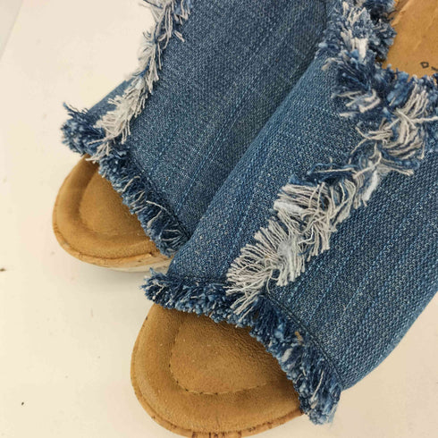 ミネトンカ Minnetonka YORK フリンジ デニムサンダル レディース 5