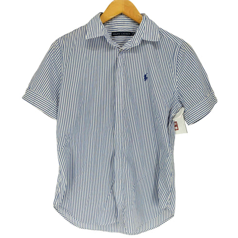 ラルフローレン RALPH LAUREN ポニー刺繍ストライプS/S シャツ レディース JPN:S