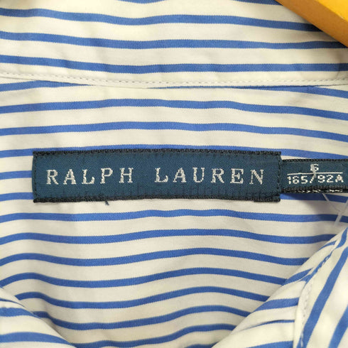 ラルフローレン RALPH LAUREN ポニー刺繍ストライプS/S シャツ レディース JPN:S