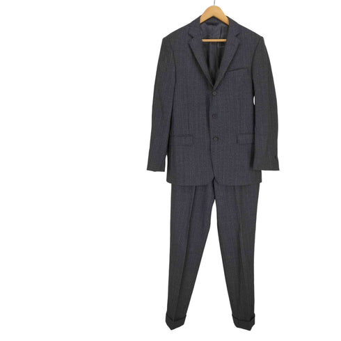 ブルックスブラザーズ BROOKS BROTHERS ×BARBERIS VANONICO 1818 REGENT ウールヘリンボーンセットアップ メンズ 37S/W31