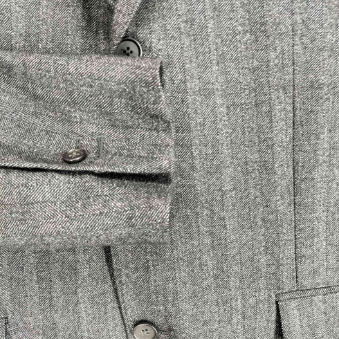 ブルックスブラザーズ BROOKS BROTHERS ×BARBERIS VANONICO 1818 REGENT ウールヘリンボーンセットアップ メンズ 37S/W31