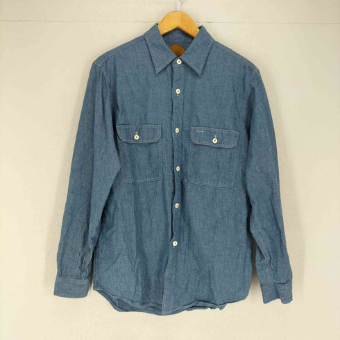 BLACKBIRD chambray shirt hand painted domestic メンズ