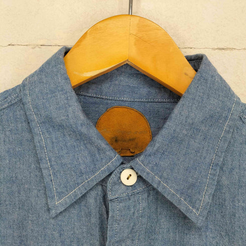 BLACKBIRD chambray shirt hand painted domestic メンズ