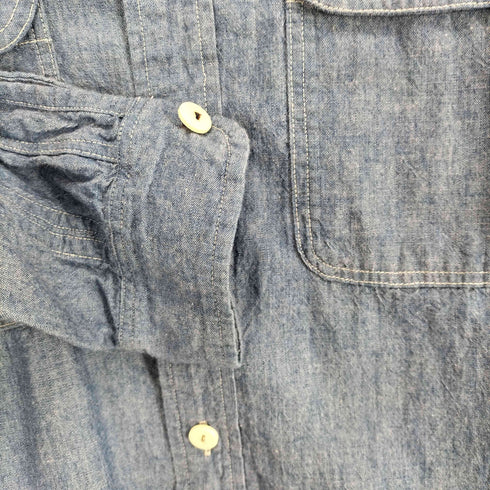 BLACKBIRD chambray shirt hand painted domestic メンズ