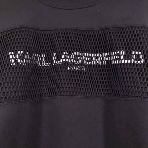 カールラガーフェルド KARLLAGERFELD Knitted Pullover Shell ロゴ ボンディングスウェット メンズ import:L