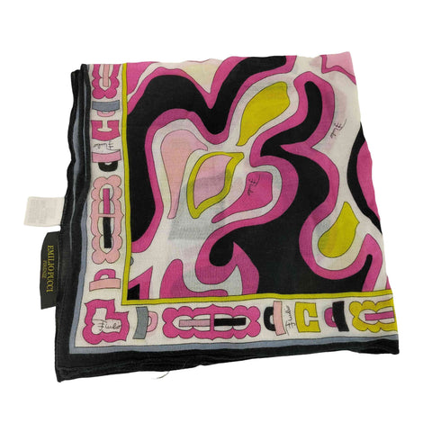 エミリオプッチ EMILIO PUCCI 総柄 ハンカチ レディース