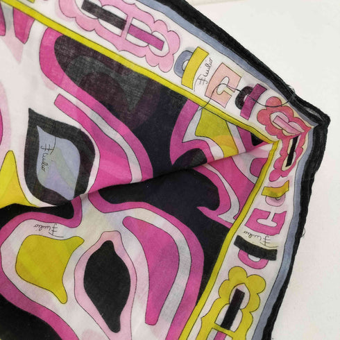 エミリオプッチ EMILIO PUCCI 総柄 ハンカチ レディース