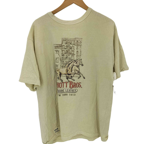 ショット Schott S/S T-SHIRT HORSE IN NEW YORK メンズ import:XL