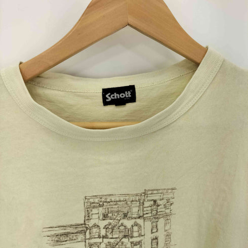 ショット Schott S/S T-SHIRT HORSE IN NEW YORK メンズ import:XL