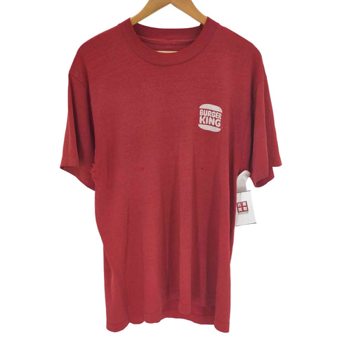 80-90s シングルステッチ 企業ロゴプリントクルーネックTシャツ メンズ