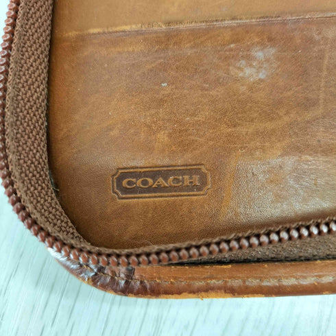 コーチ COACH OLD レザーリングノート 手帳 メンズ
