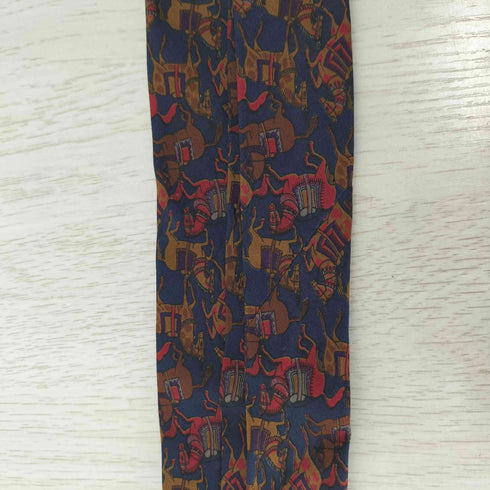 サルヴァトーレフェラガモ Salvatore Ferragamo イタリア製 総柄シルクネクタイ メンズ