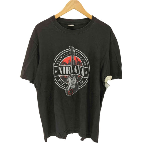 against ボディ SEATLE WASHINGTON プリント バンド S/S Tシャツ メンズ import:XL
