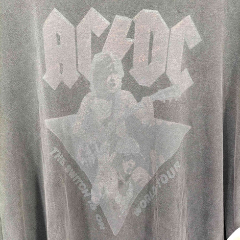 THE SWITCH IS ON WORLD TOUR Vintage加工 フェード バンド プリント L/S Tシャツ メンズ
