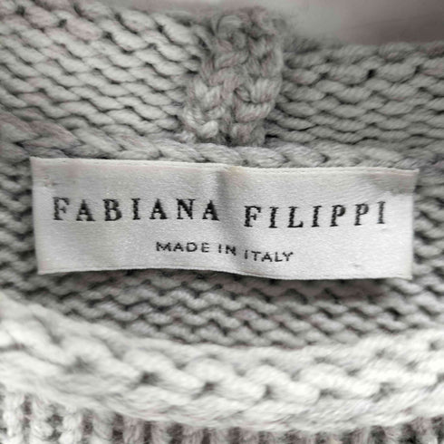 FABIANA FILIPPI イタリア製 PURE NEW WOOL ラインデザインニット メンズ import:M
