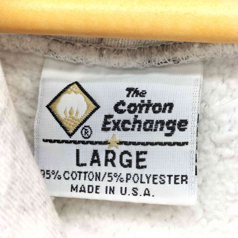 ザコットンエクスチェンジ THE COTTON EXCHANGE USA製 VERMONT カレッジプリント リバースウィーブ プルオーバーパーカー メンズ import:L