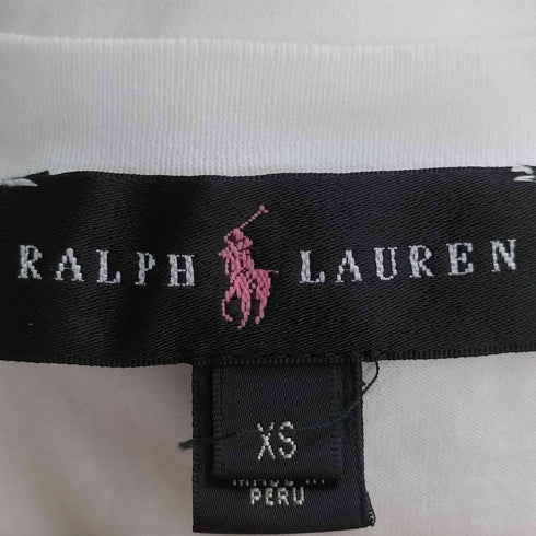 ラルフローレン RALPH LAUREN ビッグポニー プリント Uネック ウエストコード ワンピース レディース import:XS