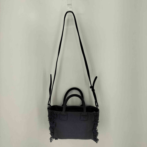アルマーニエクスチェンジ ARMANI EXCHANGE A|Xロゴ キャンバスミニトートバッグ フリンジ レディース