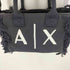 アルマーニエクスチェンジ ARMANI EXCHANGE A|Xロゴ キャンバスミニトートバッグ フリンジ レディース