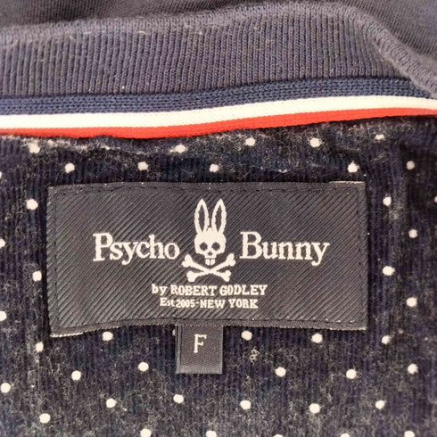 サイコバニー Psycho Bunny 胸ロゴ サイドジップトレーナー レディース FREE