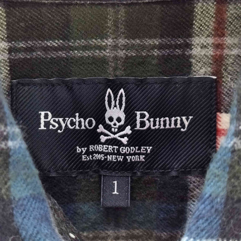 サイコバニー Psycho Bunny 胸ロゴ ネルチェックワンピース レディース 1