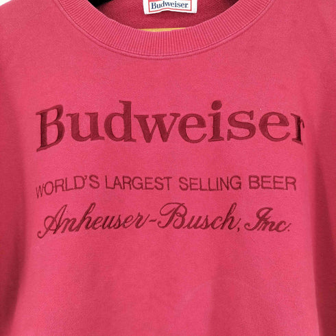 バドワイザー Budweiser 刺繍 半袖スウェット メンズ