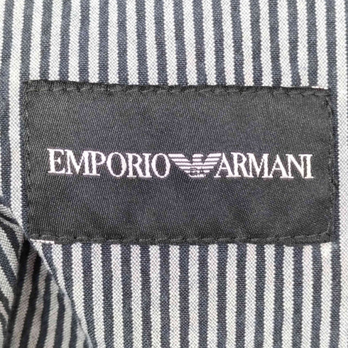 エンポリオアルマーニ EMPORIO ARMANI シアサッカー ストライプテーラードジャケット メンズ 14 A