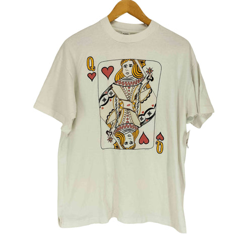 フルーツオブザルーム FRUIT OF THE LOOM 90s シングルステッチ ハートクイーンプリントS/S TEE メンズ JPN:XL