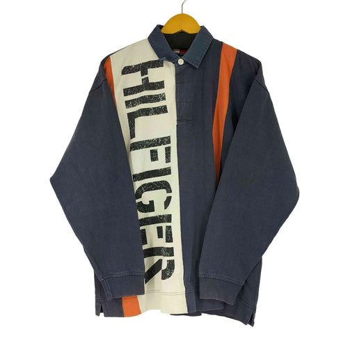 トミーヒルフィガー TOMMY HILFIGER 90s ロゴプリントポロシャツ メンズ JPN:L