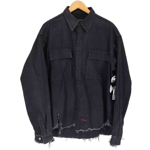 オールモストブラック ALMOSTBLACK 20AW BLACK DENIM SHIRT メンズ JPN:2