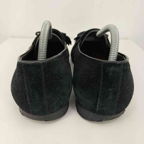 アラウンドザシューズ around the shoes イタリア製 タッセル スウェード ローファー メンズ M
