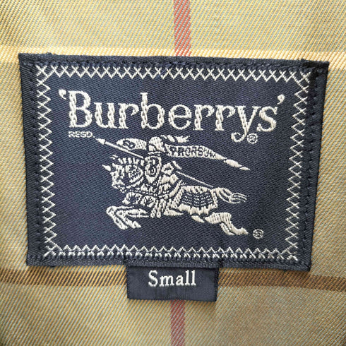 バーバリーズ BURBERRYS 80-90S 比翼 ジップアップ カバーオール ジャケット メンズ import:S