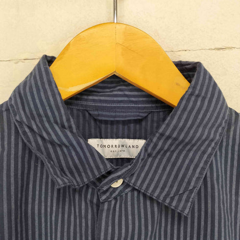 トゥモローランド TOMORROWLAND レギュラーカラーストライプS/S シャツ メンズ JPN:S