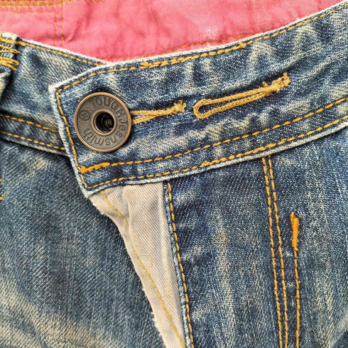 タフジーンズスミス TOUGH Jeansmith Y2K archive フラップポケット ダメージ加工 ストレートデニム メンズ US:32-33