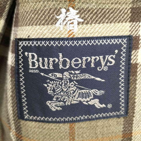 バーバリーズ BURBERRYS 裏地 ノバチェック 2B 背抜き ツイード シングル テーラード ジャケット メンズ