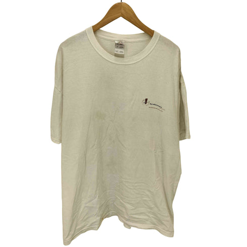 90-00S FRUIT OF THE LOOM ボディ 企業ロゴ プリント S/S クルーネック Tシャツ メンズ import:XXL