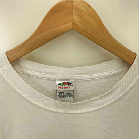 90-00S FRUIT OF THE LOOM ボディ 企業ロゴ プリント S/S クルーネック Tシャツ メンズ import:XXL