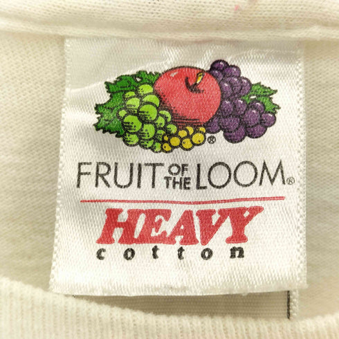 90-00S FRUIT OF THE LOOM ボディ 企業ロゴ プリント S/S クルーネック Tシャツ メンズ import:XXL