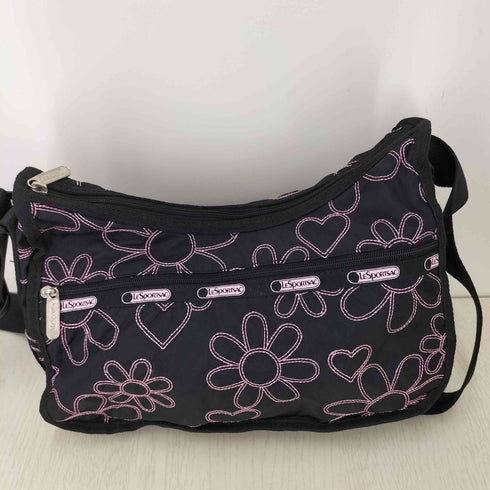 レスポートサック LeSportsac フラワー ステッチ デザイン ショルダーバッグ レディース